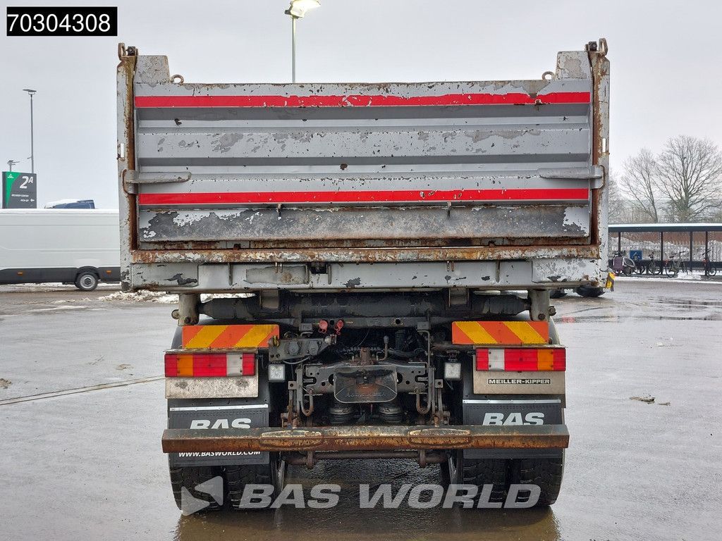 Mercedes Actros 3351 6X6 9m3 Meiller 3-side tipper Big-Axle Steelsuspension semi-Automatic Euro 5