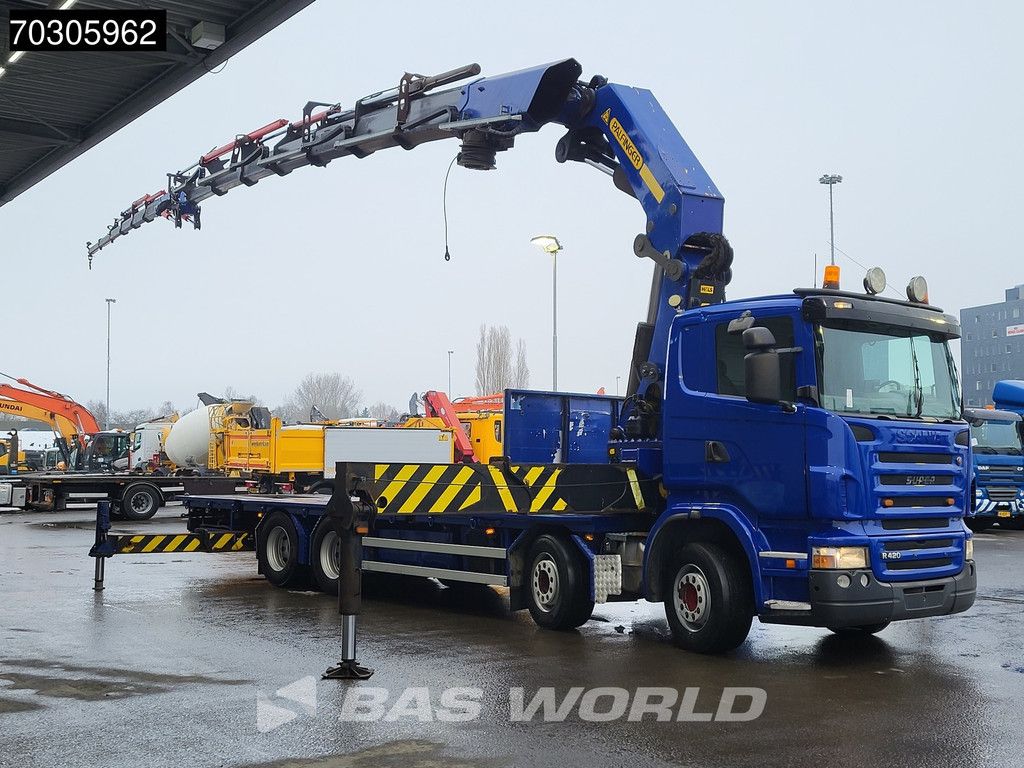 Scania R R420 8X2 Palfinger PK100002 Crane Kran + PJ170 JIB Lift Axle Euro 4