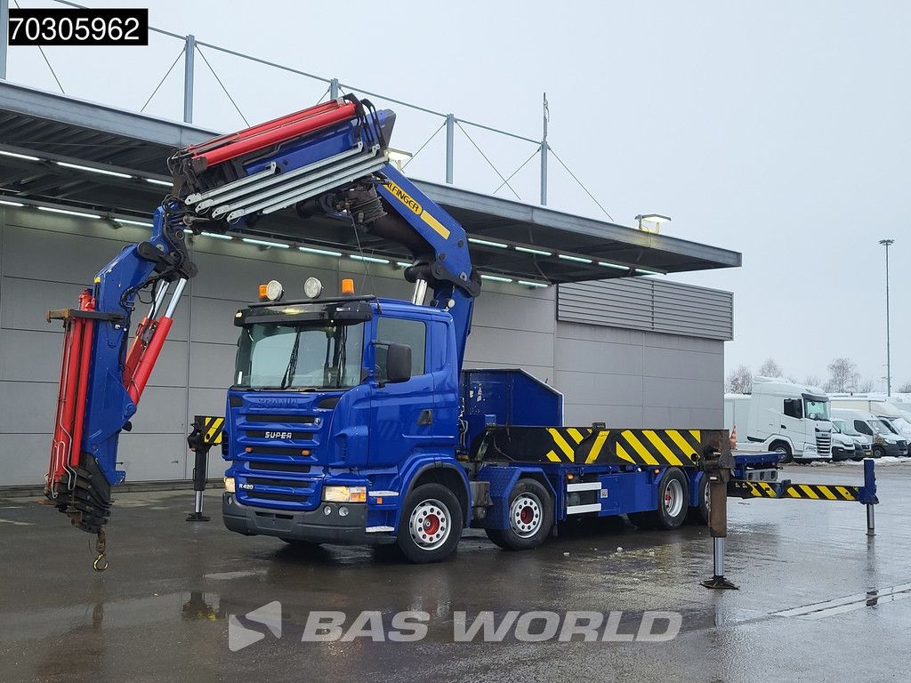 Scania R R420 8X2 Palfinger PK100002 Crane Kran + PJ170 JIB Lift Axle Euro 4