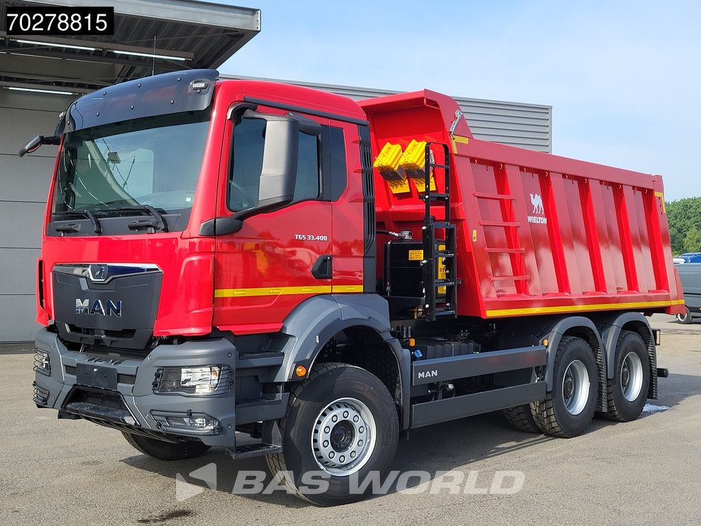 MAN TGS 33.400 6X4 NEW! 16m3 Wielton tipper Manual body heating Big-Axle Euro 5