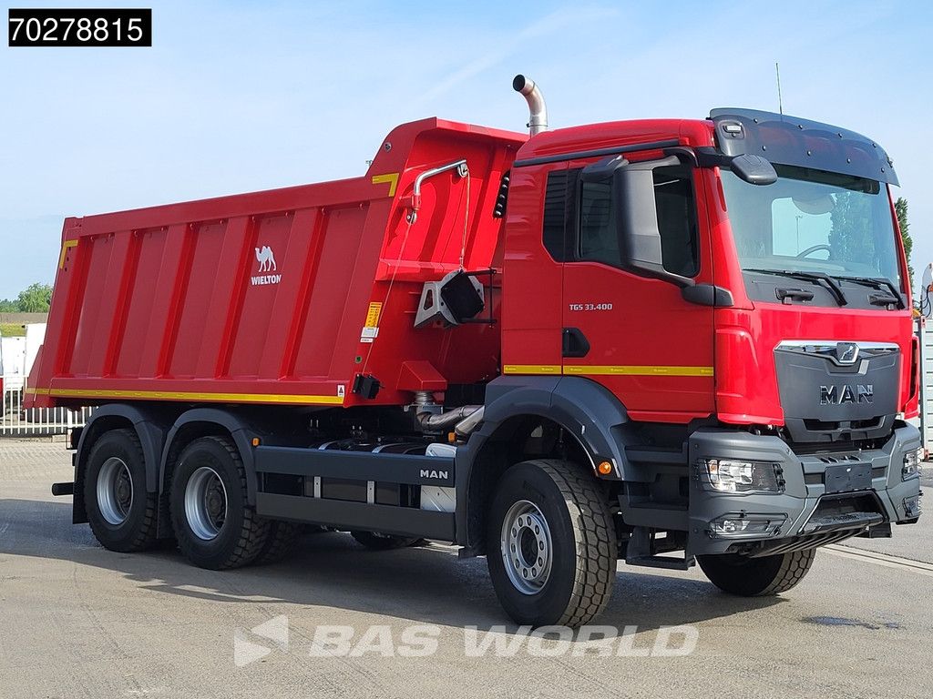 MAN TGS 33.400 6X4 NEW! 16m3 Wielton tipper Manual body heating Big-Axle Euro 5
