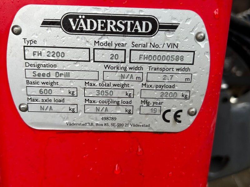 Väderstad Tempo TPV 9/11