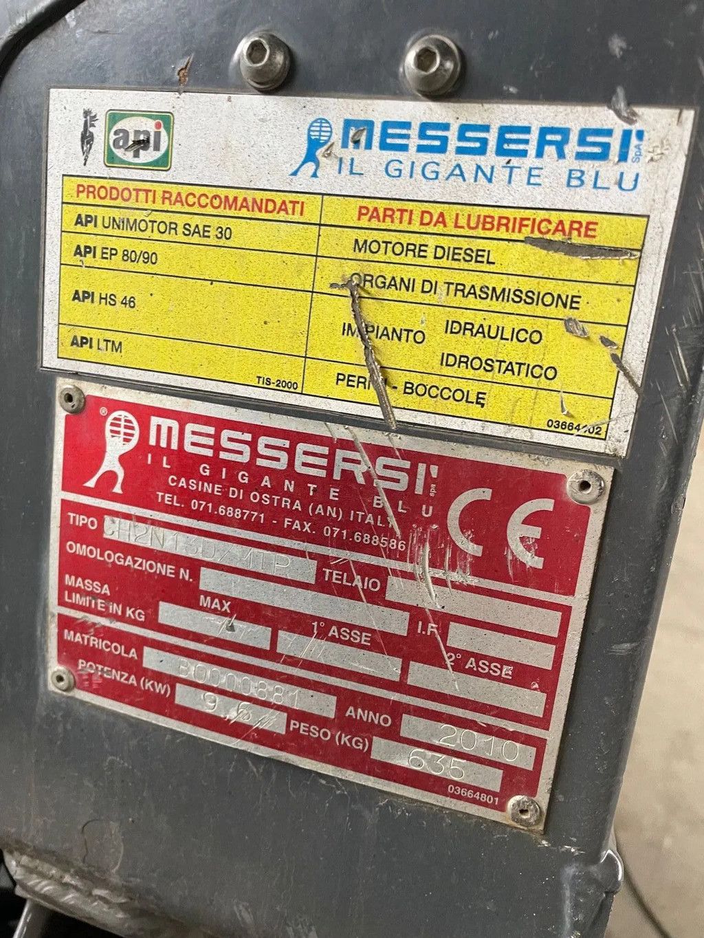 Messersi Kubota diesel rupsdumper