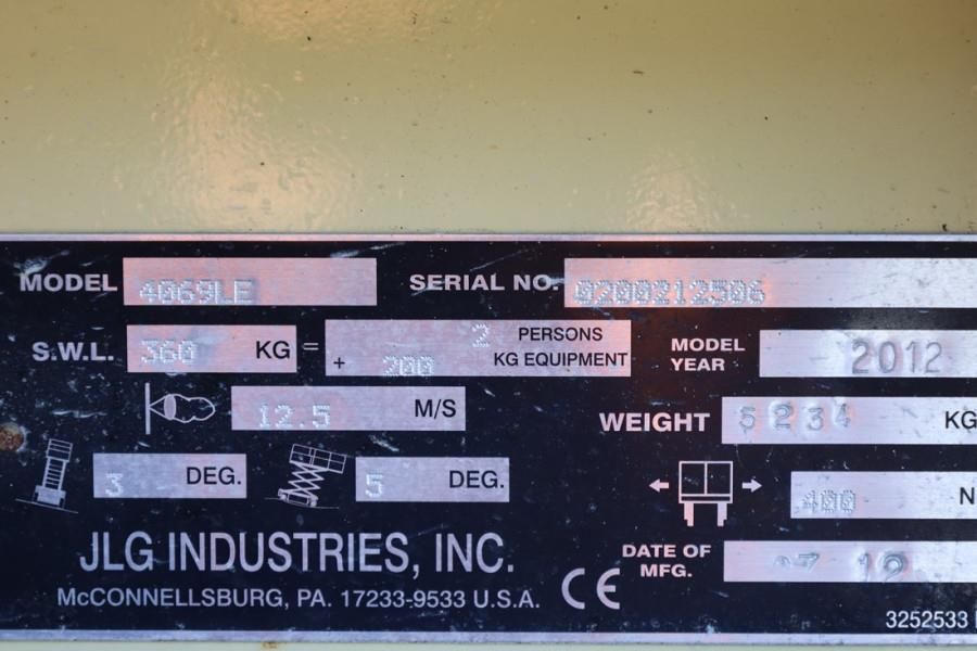 JLG 4069LE Electric, 14.2m Working Height, 360kg Capac