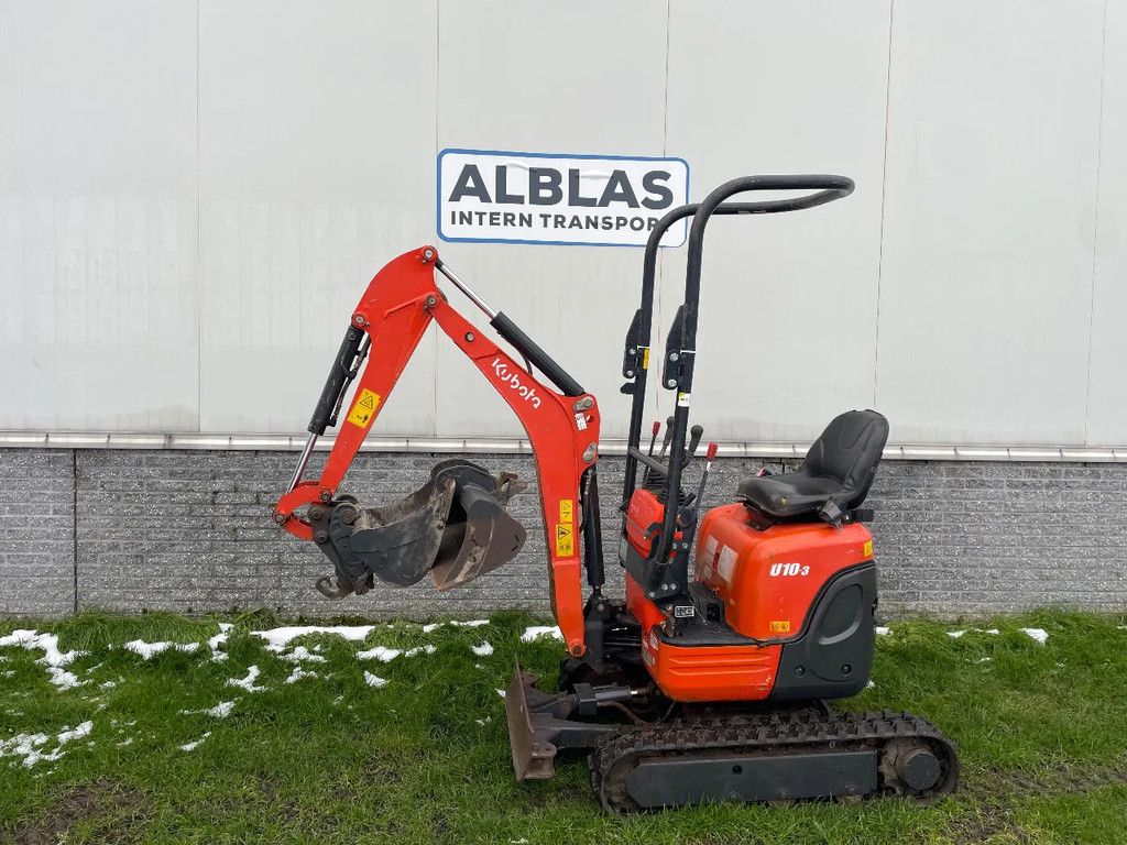 Kubota U10-3 minigraafmachine van 2019