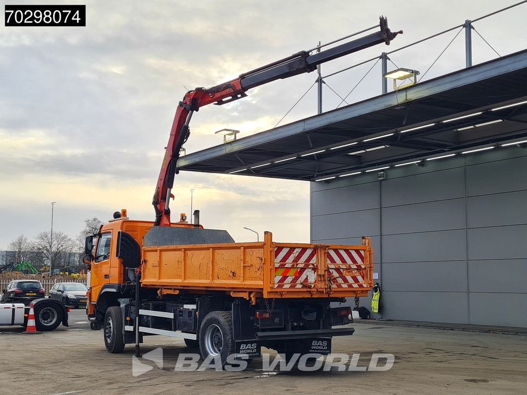 Volvo FM FM 340 4X4 4x4 Crane Palfinger PK10501 Tipper Big-Axle Full Steel