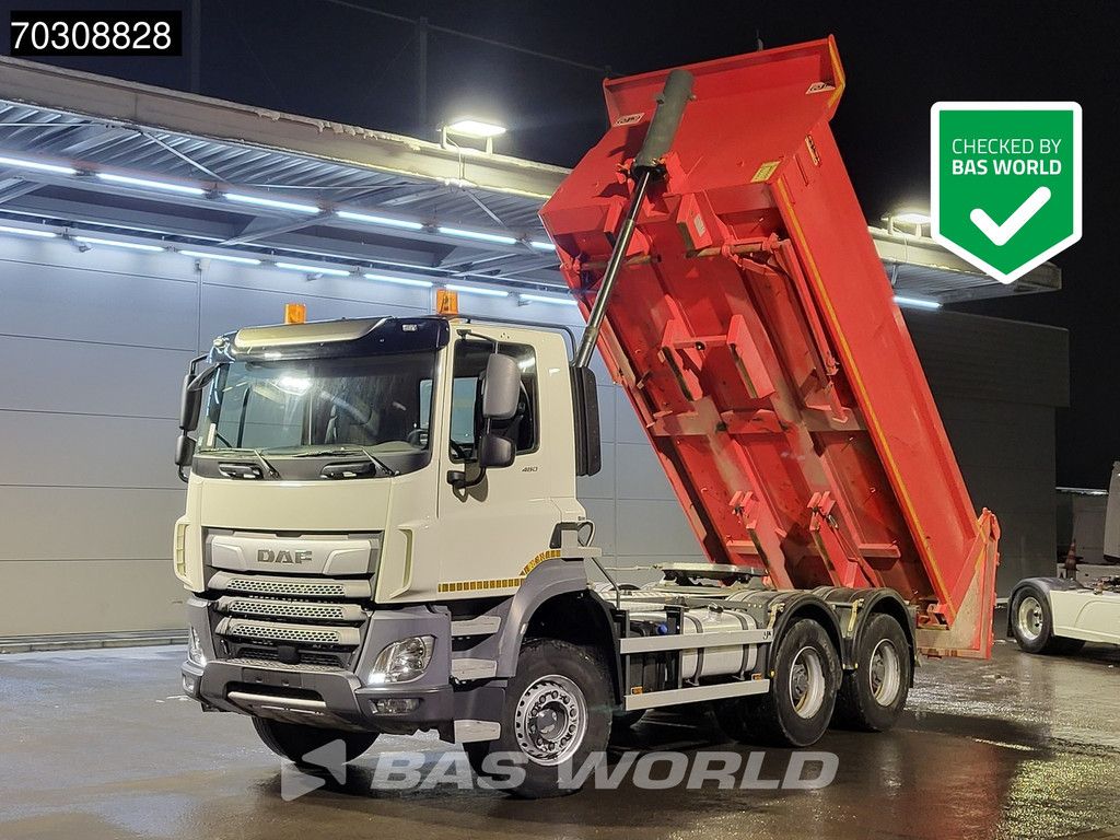 DAF CF CF 480 6X4 Tractorhead + 12m3 AJK tipper wechselsystem Steelsuspension Big-Axle Euro 6