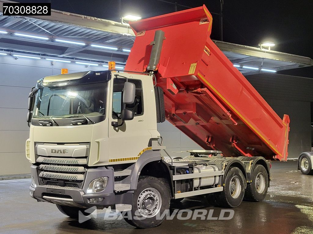 DAF CF CF 480 6X4 Tractorhead + 12m3 AJK tipper wechselsystem Steelsuspension Big-Axle Euro 6