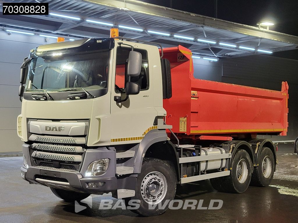 DAF CF CF 480 6X4 Tractorhead + 12m3 AJK tipper wechselsystem Steelsuspension Big-Axle Euro 6
