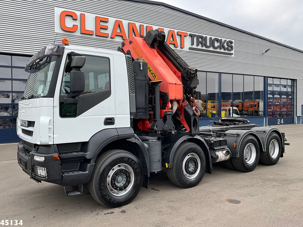 Iveco Stralis AD410T44 8x4 Palfinger 44 Tonmeter laadkraan + Fly-Jib Just 222.398 km!