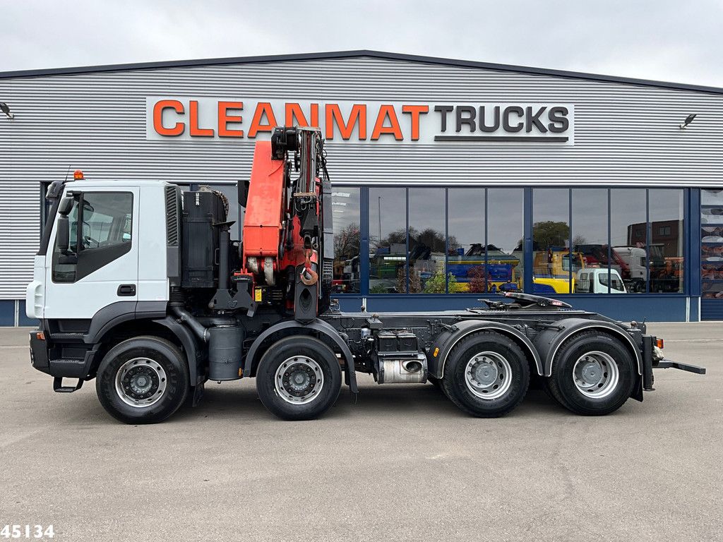 Iveco Stralis AD410T44 8x4 Palfinger 44 Tonmeter laadkraan + Fly-Jib Just 222.398 km!