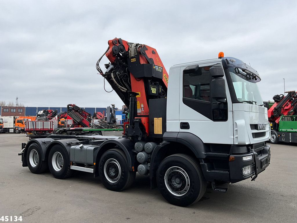 Iveco Stralis AD410T44 8x4 Palfinger 44 Tonmeter laadkraan + Fly-Jib Just 222.398 km!