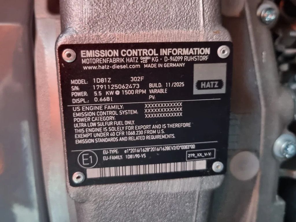 Geho ZD900 Compact (silent) DIESEL Hatz 1D81Z