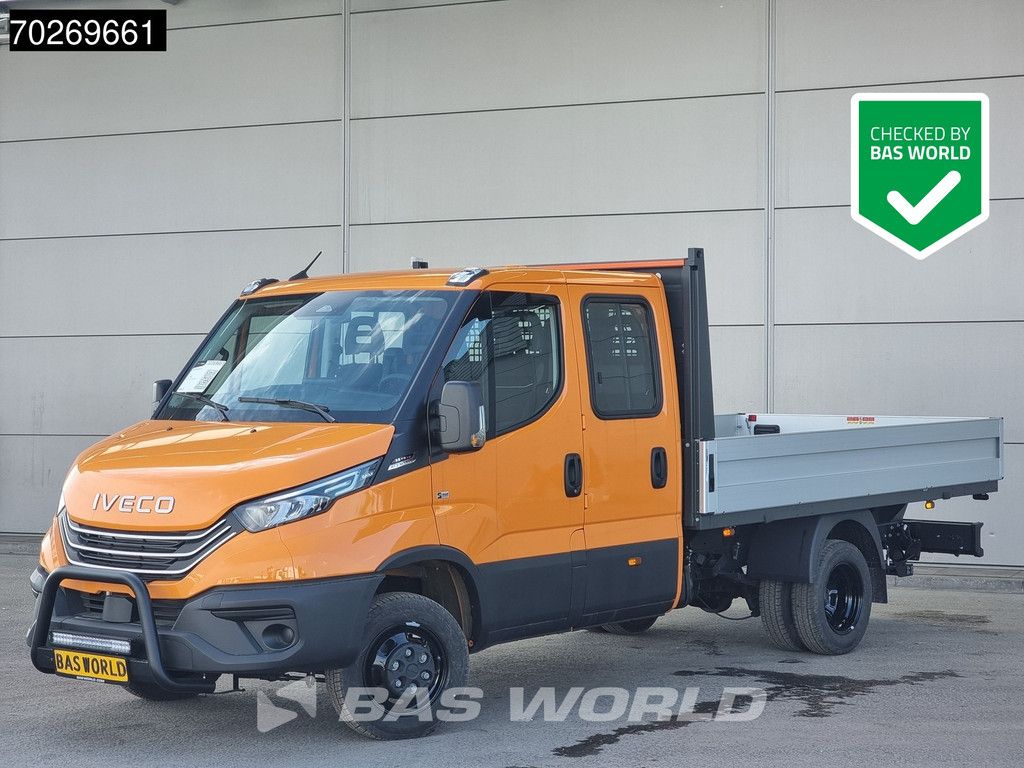 Iveco Daily 35C21 3.0 210PK Black Edition 2025model Dubbel Cabine Open laadbak 3.5t Trekhaak CarPlay ACC LED Pritsche Pickup Klima DOKA AHK