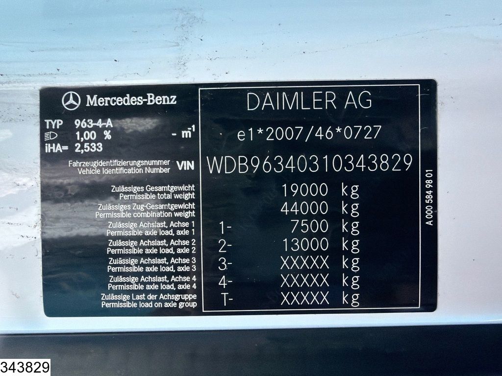 Mercedes Actros 1845 EURO 6, Retarder, Standairco