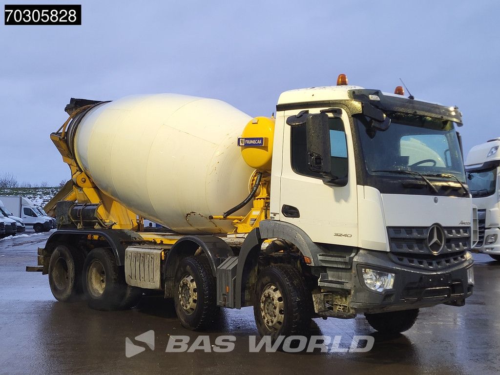 Mercedes Arocs 3240 8X4 9m3 mixer Steelsuspension Automatic Airoc Euro 6