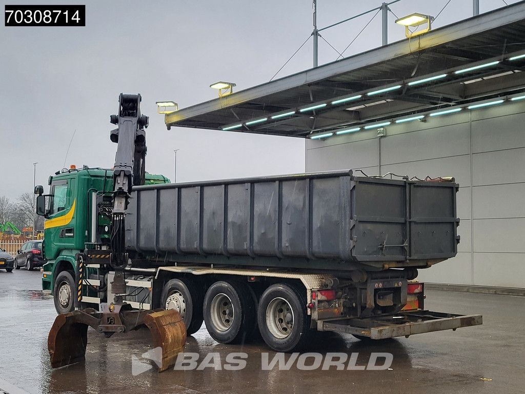 Scania R440 8X2 Palfinger Q150Z82 Kran Crane Bevako cable lift + container Euro 5