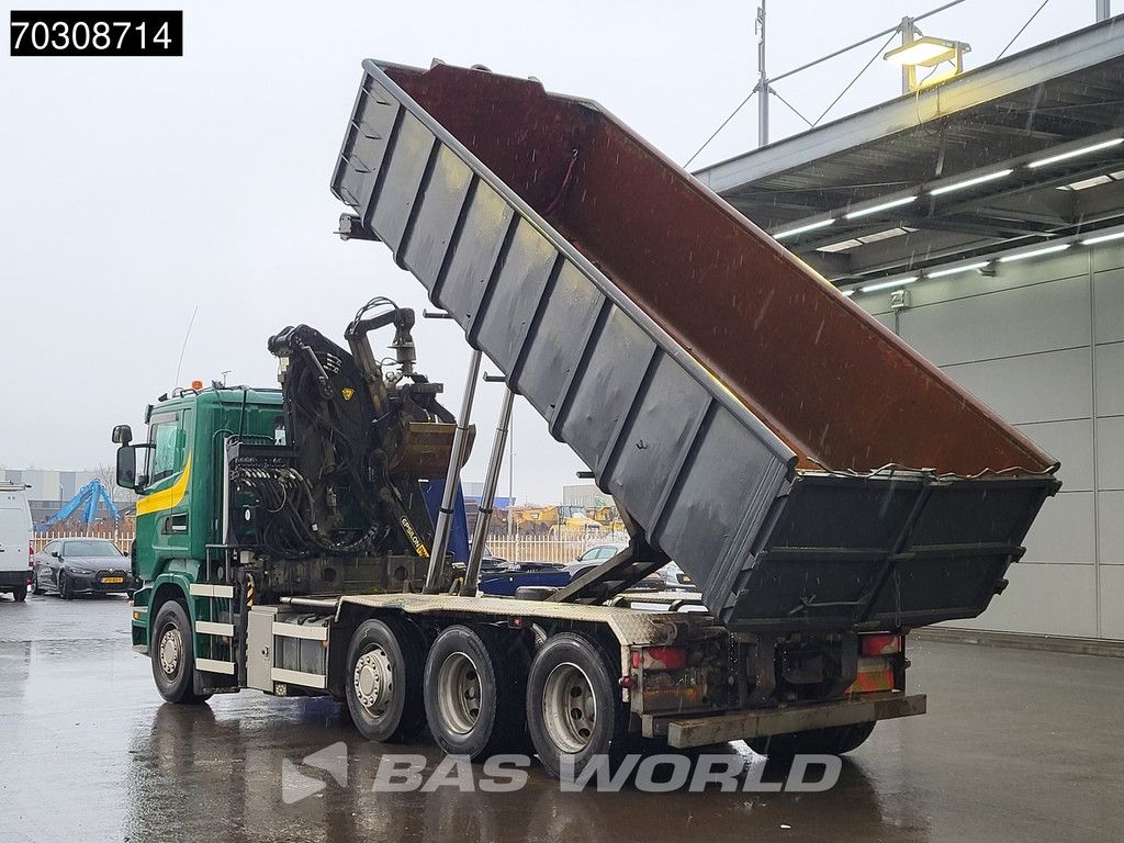 Scania R440 8X2 Palfinger Q150Z82 Kran Crane Bevako cable lift + container Euro 5