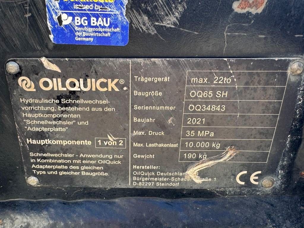 CAT 312-313-M314NG-M315NG Qilquick OQ65