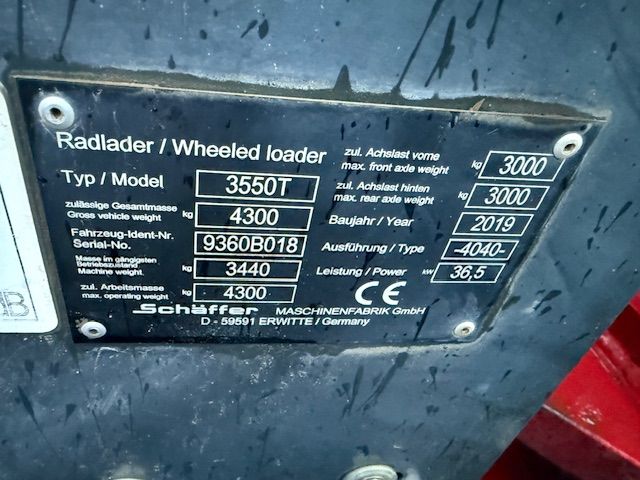 Schaffer 3550T bj2019 Telescoop Verreiker Tele Shovel Minishovel