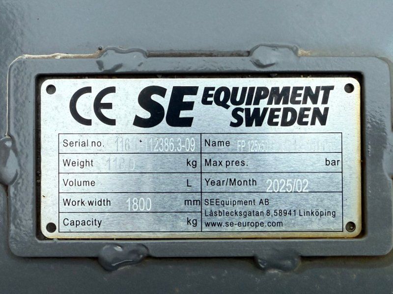 Soil and Seed Equipment 180 cm. kost med gaffellommer