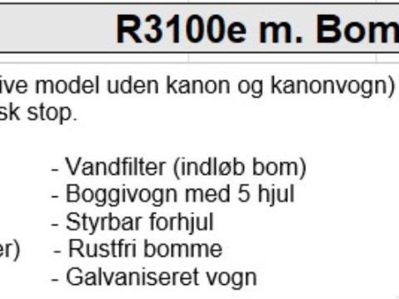 R3100e 110x550 m. Bom