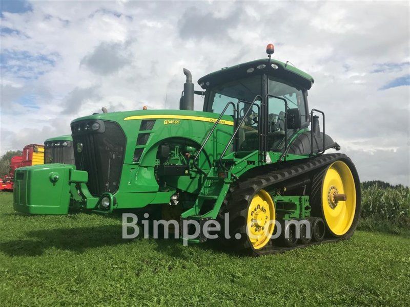 John Deere 8345 RT med bælter luft afjedret undervogn og frontlift