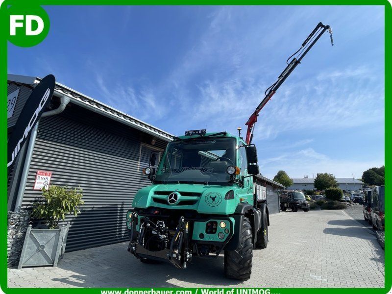 Mercedes-Benz Unimog U318 mit Ladekran zum Absatteln, 7500 kg, 1a Zustand , mi