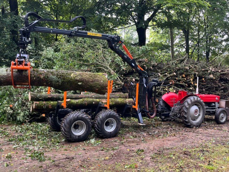 BMF 5 t. skovvogn med 4,3 m kran