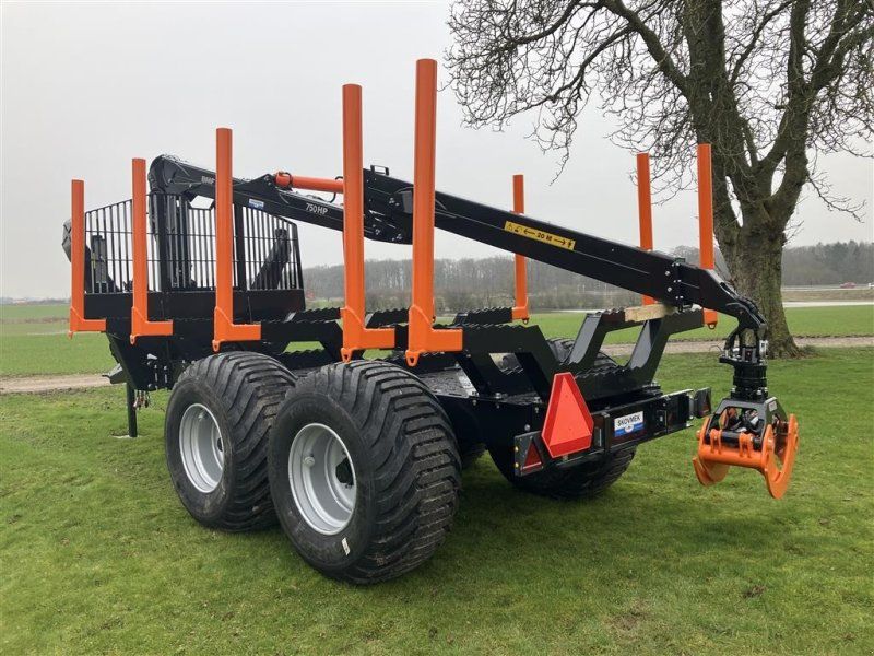 BMF 17 t. skovvogn med 9 m. kran