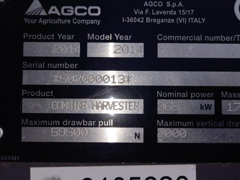 Massey Ferguson 9380 DELTA med 35 fods Powerflow