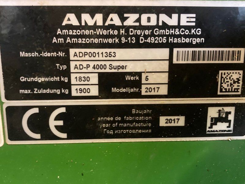 Amazone AD-P 4000 SUPER