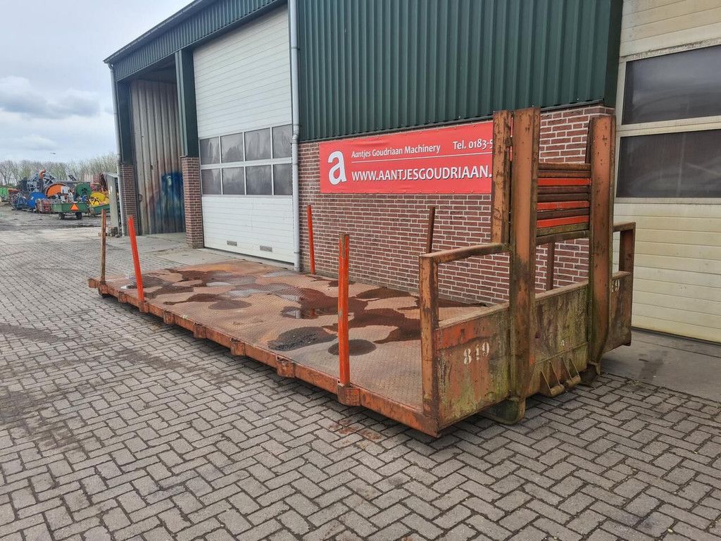 Container flat platform truck body