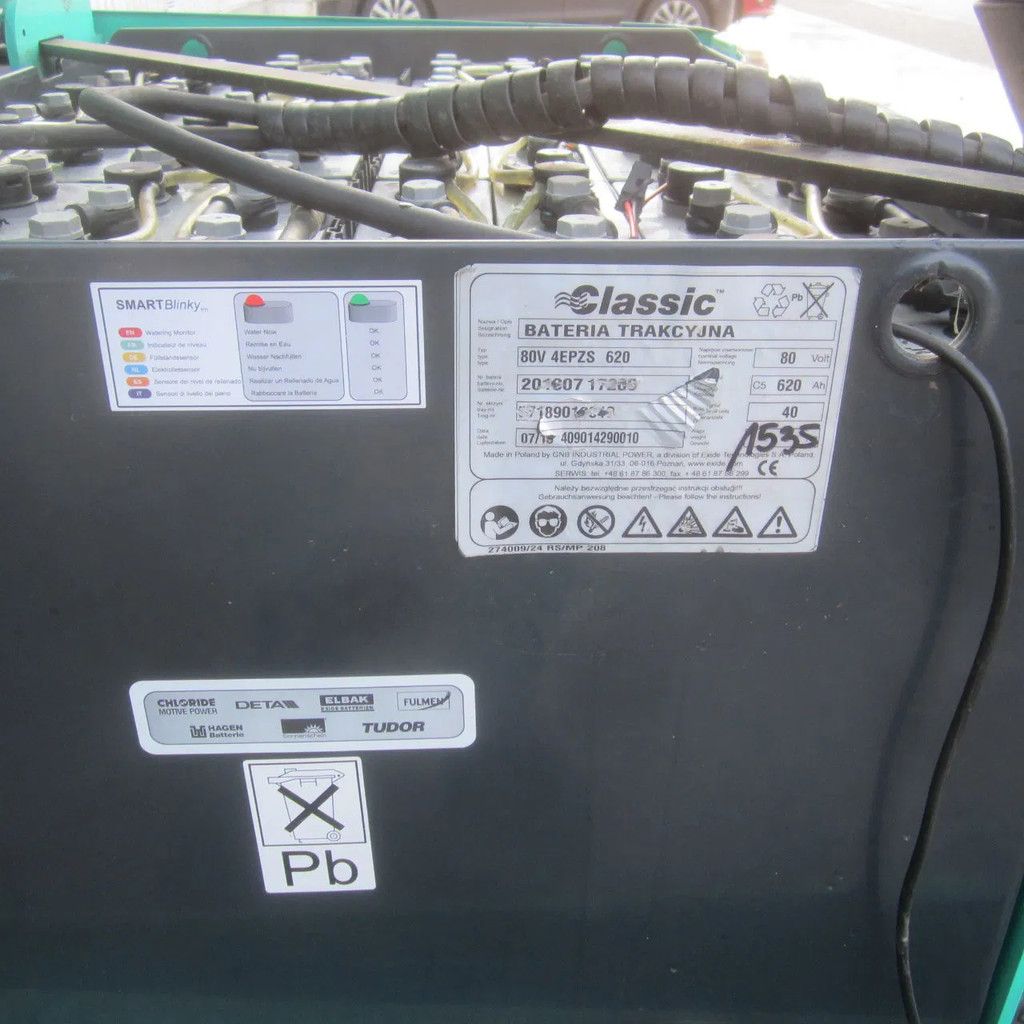 Mitsubishi Heftruck FB25K elek., weeginstallatie, triplomast, side shift.