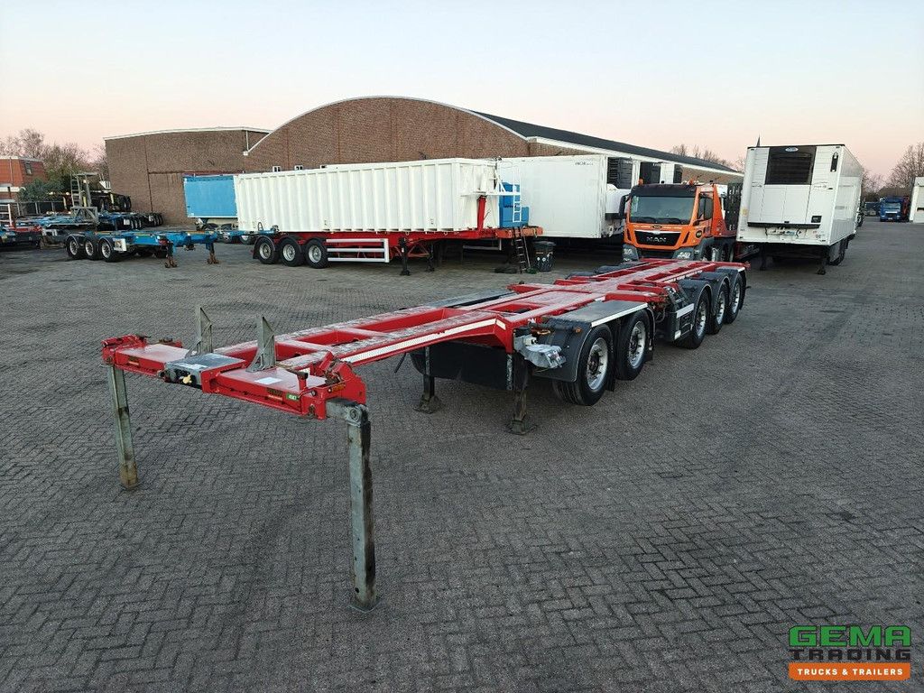 D-Tec COMBITRAILER S-LINE CT-521-S + CT-F22-S - 5 axles SAF - 3 steering axles - 4 lift axles - disc brakes - 03/2026 MOT