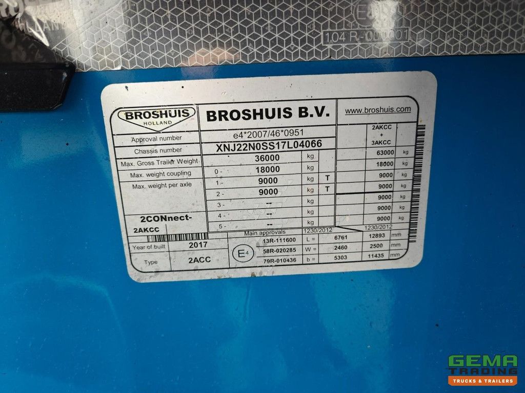 Broshuis 5AKCC 2 CONNECT-5AKCC 2AKCC + 3AKCC Breaker 5-Assen - 3 Stuurassen - 4 Liftassen