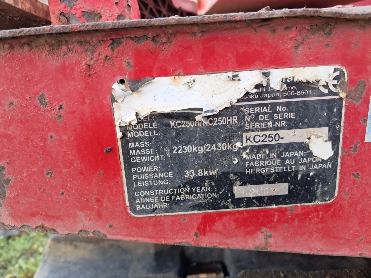 Kubota KC250HR / Dumper / Rupsdumper / Diesel / Kubota