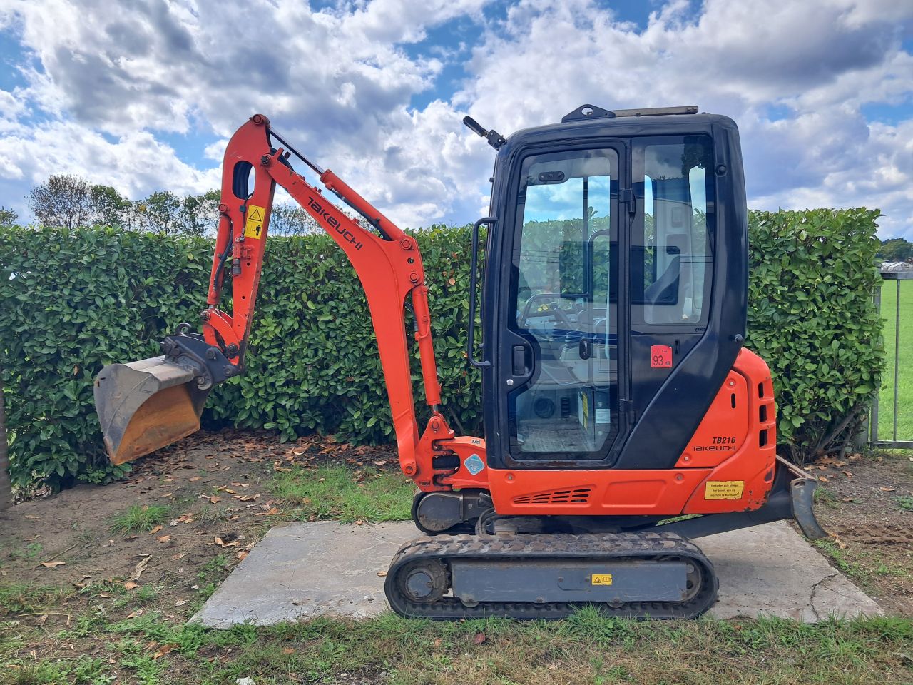 Minigraver Takeuchi TB216 / Graafmachine / Minikraan