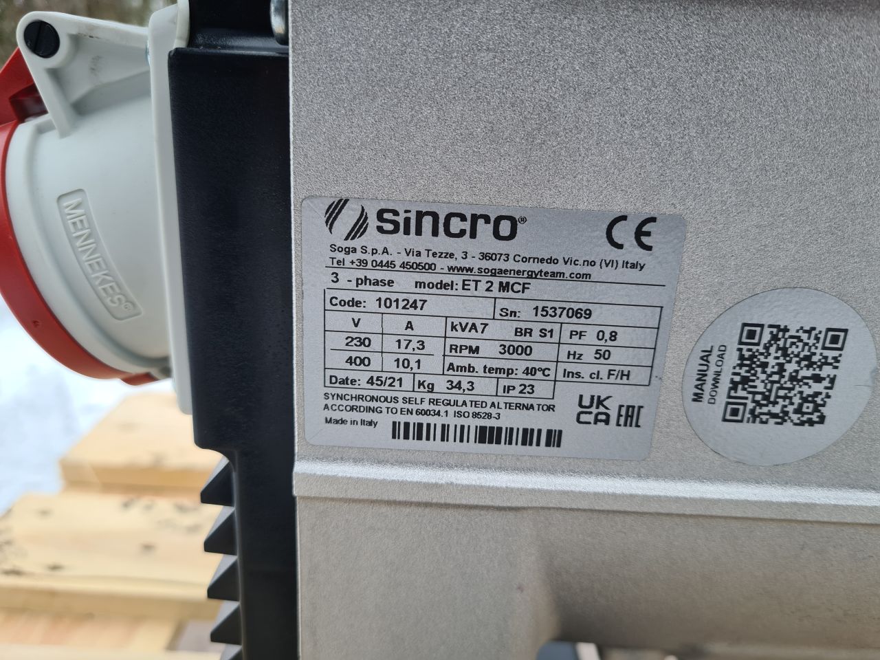 EP6000TDE aggregaat generator met yanmar diesel motor 380v.