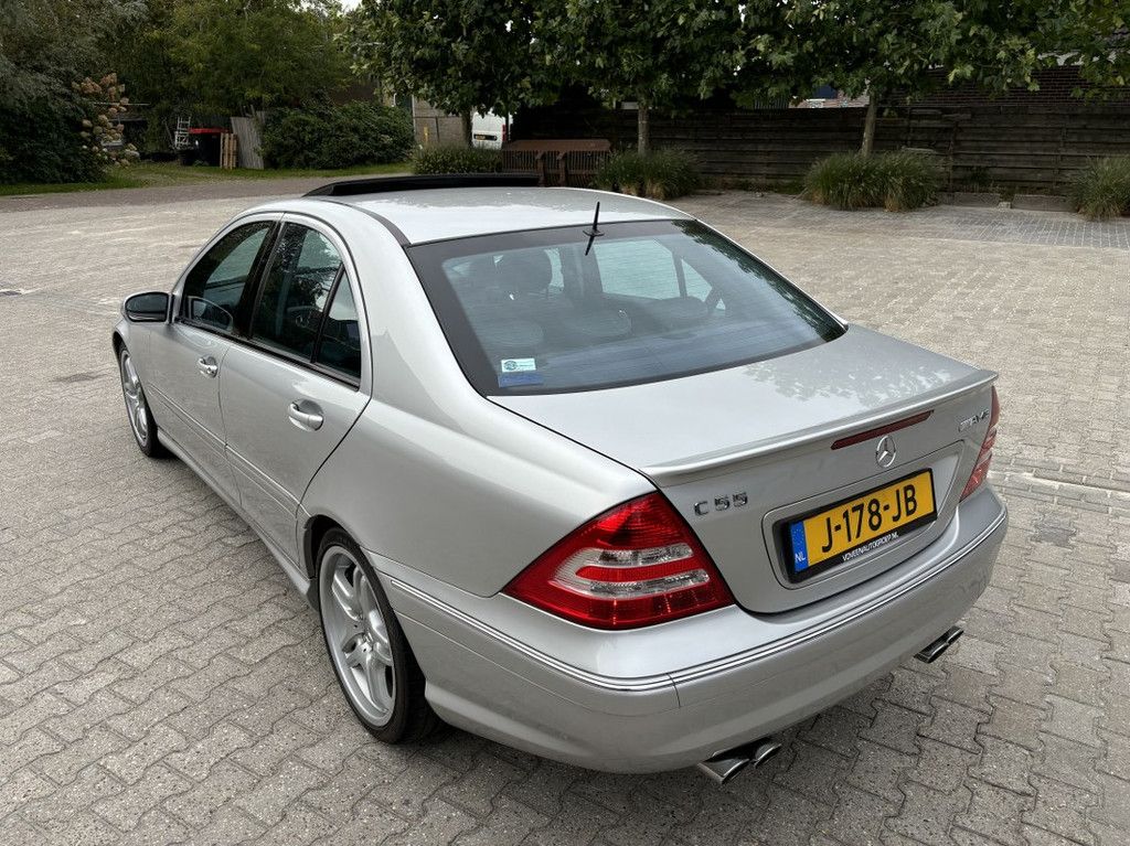 Mercedes-Benz C-klasse C55 AMG V8 Aut. Navi, Leer, Schuif/kantel dak, Youngtimer/Topstaat.