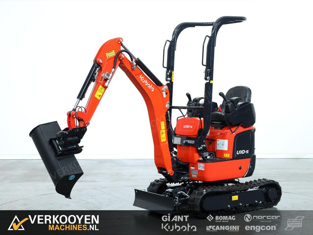 2025 Kubota U10-5 + Compacttilt CT1 kantelstuk S30 VK10408