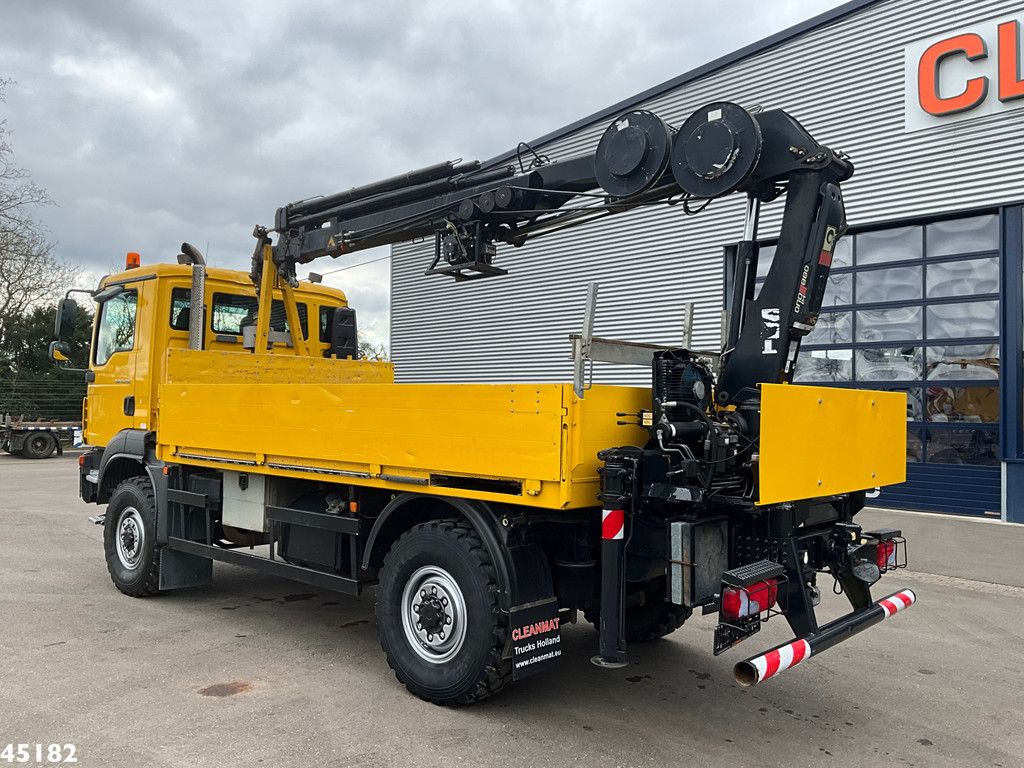 Man TGM 13.290 4x4 Hiab 9 Tonmeter laadkraan Just 222.472 km!