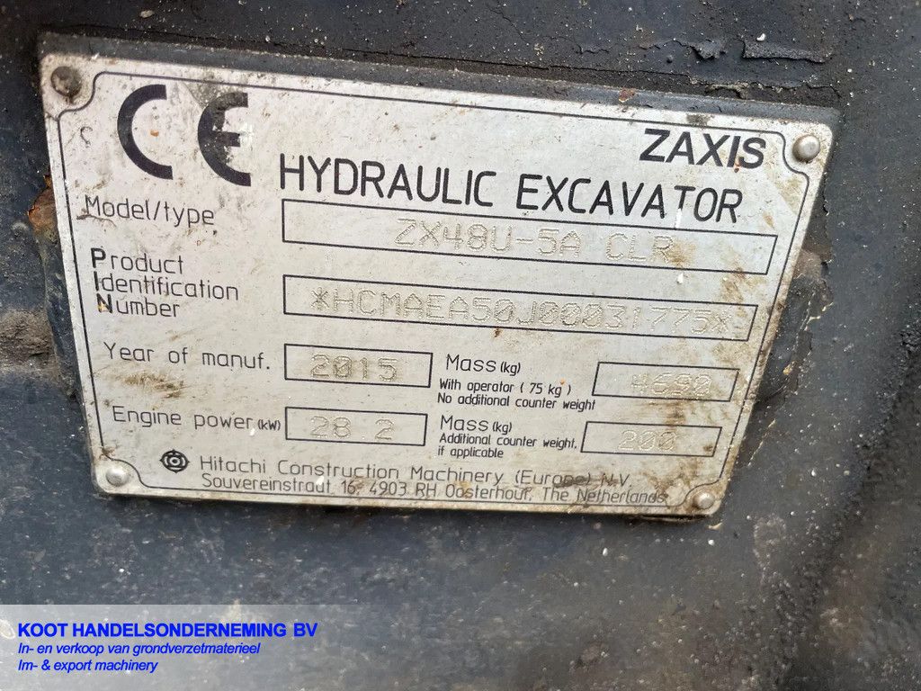 Hitachi Zx 48u-5 Grease Systeem