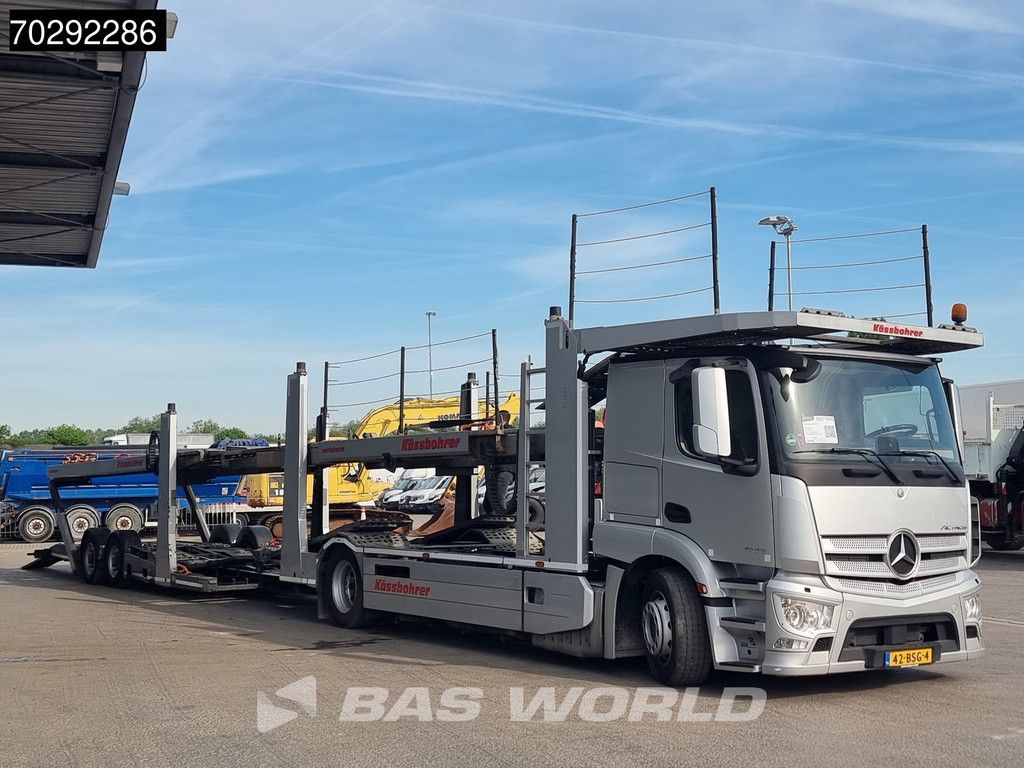 Mercedes Actros 1843 4X2 NL-Truck Combi Car Transporter Kässbohrer 8 Cars Hydraulic Winch