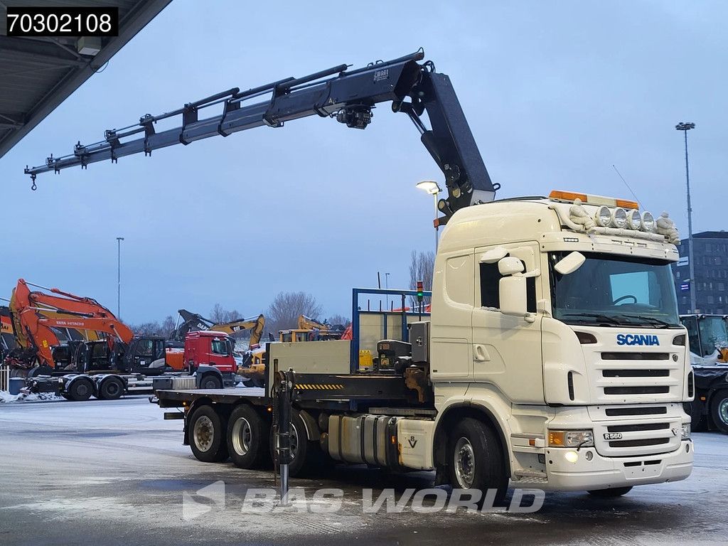 Scania R R560 8X4 HIAB 377 E8XS Crane Kran Lift+Steering axle Automatic Euro 4