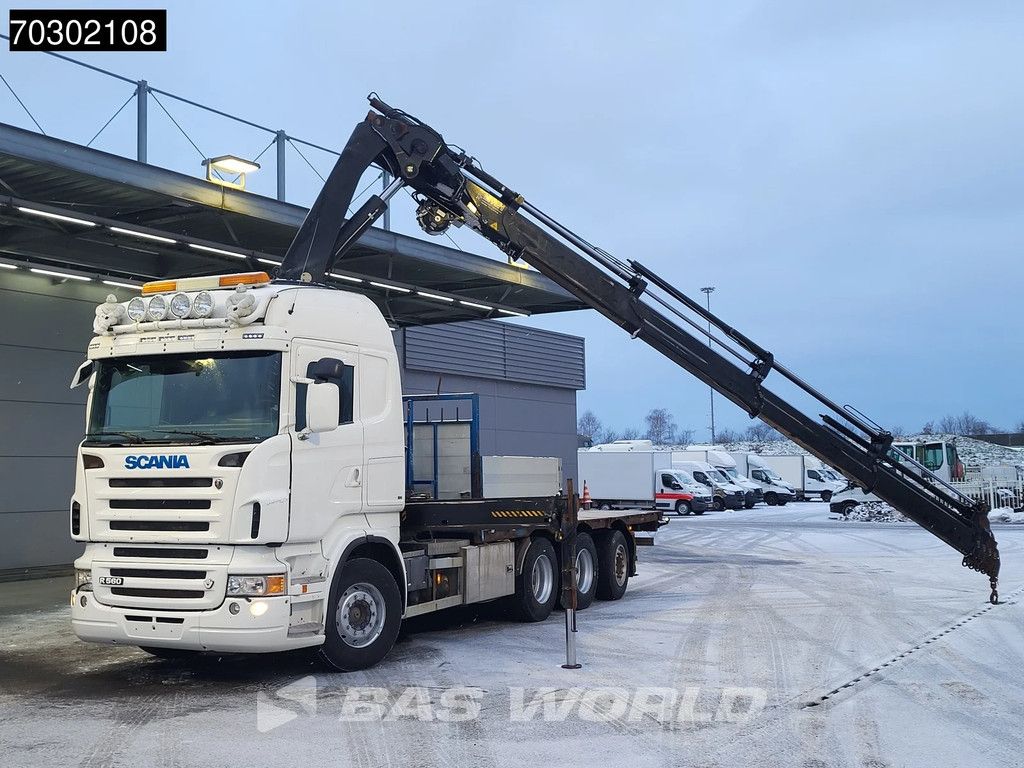 Scania R R560 8X4 HIAB 377 E8XS Crane Kran Lift+Steering axle Automatic Euro 4