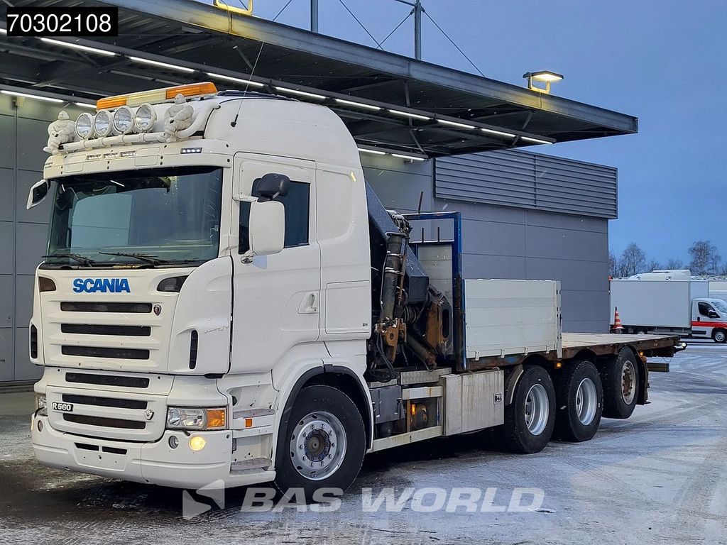 Scania R R560 8X4 HIAB 377 E8XS Crane Kran Lift+Steering axle Automatic Euro 4