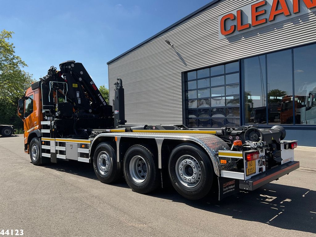 Volvo FM 420 8x2 Hiab 25 Tonmeter laadkraan Welvaarts laadkraan weegsysteem