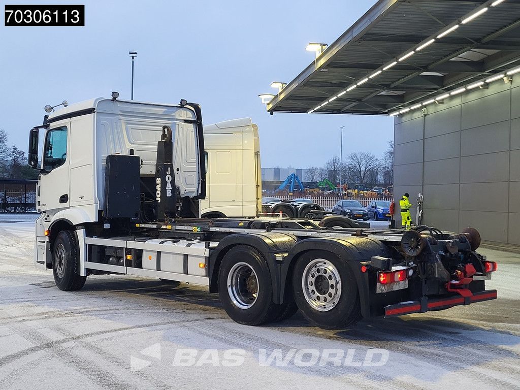 Mercedes Actros Actros 2553 6X2 JOAB L20A-5600AA containersystem Air suspension Lift Axle Automatic Euro 6