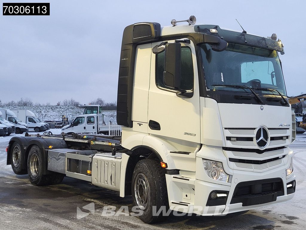 Mercedes Actros Actros 2553 6X2 JOAB L20A-5600AA containersystem Air suspension Lift Axle Automatic Euro 6
